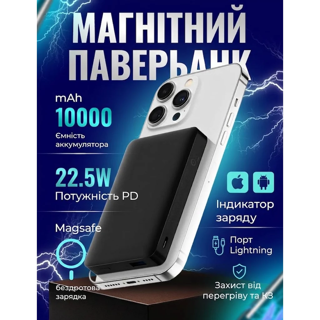 Магнітний павербанк MagSafe